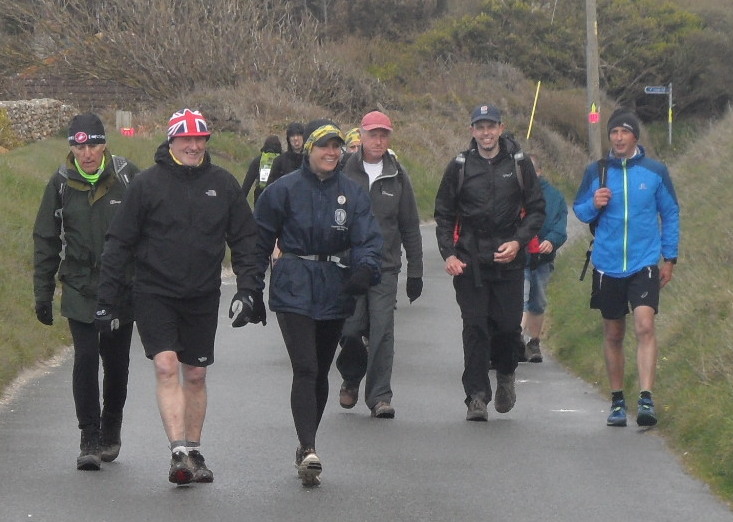 Round Isle of Wight Walk 2016 at Alum Bay